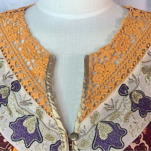 Maeve by Anthropologie Meredith Embroidered Maxi Dress Size Extra Small - Picture 7 of 15